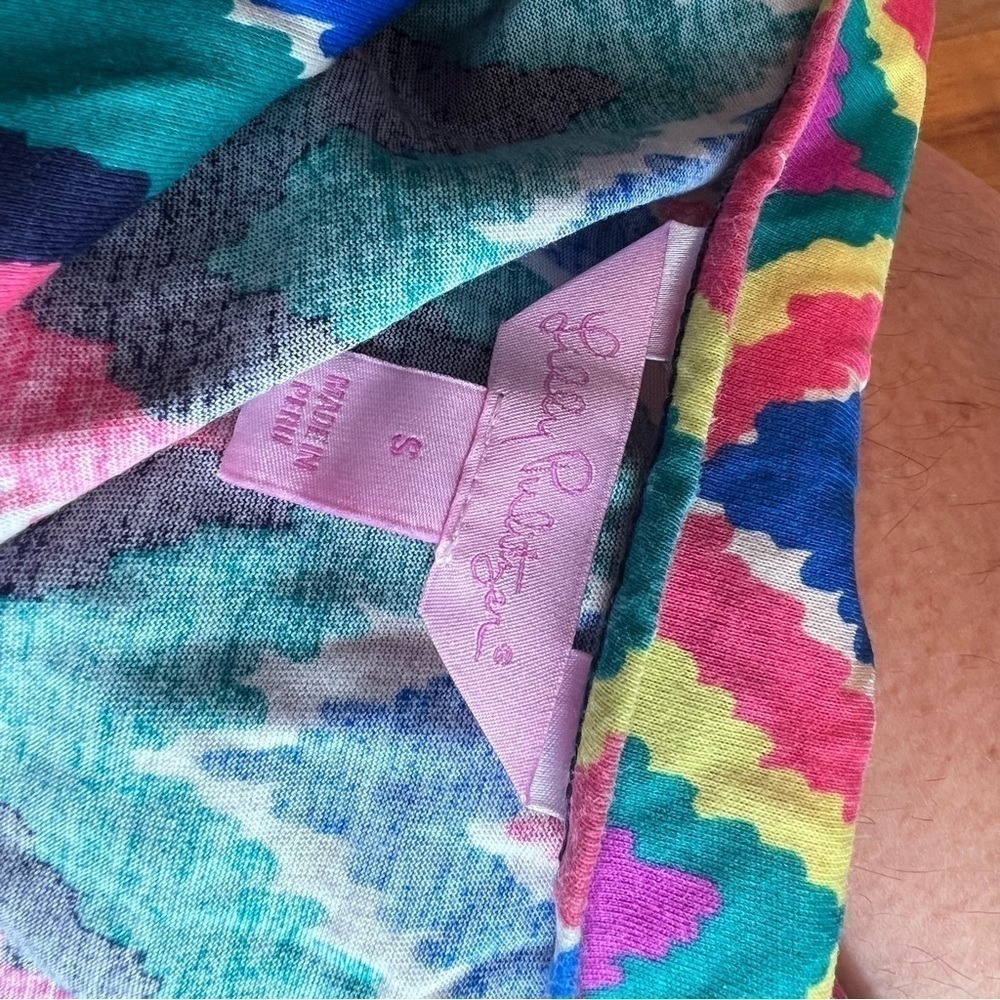 Lilly Pulitzer Chevron Print Gretchen 100% Pima Cotton Dress - Picture 6 of 7